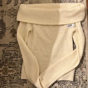 H&M off the shoulder scream sweater